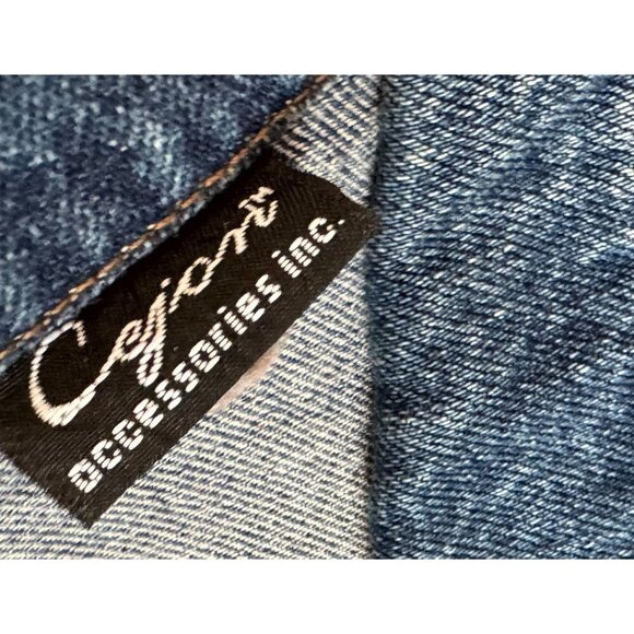 Vintage CEJON Denim Embellished 90s / 00s Vest Size Med - Picture 6 of 7